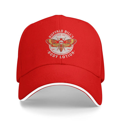 Buffalo Bill Body Lotion Deaths Head Moth Sun Baseball Cap