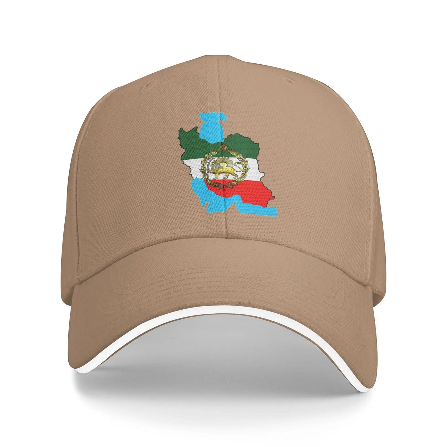 Iran Flag With A Golden Lion Sun Baseball Cap Summer Women Men