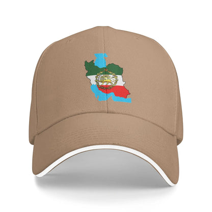 Iran Flag With A Golden Lion Sun Baseball Cap Summer Women Men