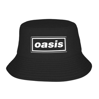 Unisex Oasis Prints Bucket Hats American Heavy Summer Headwear Foldable Outdoor