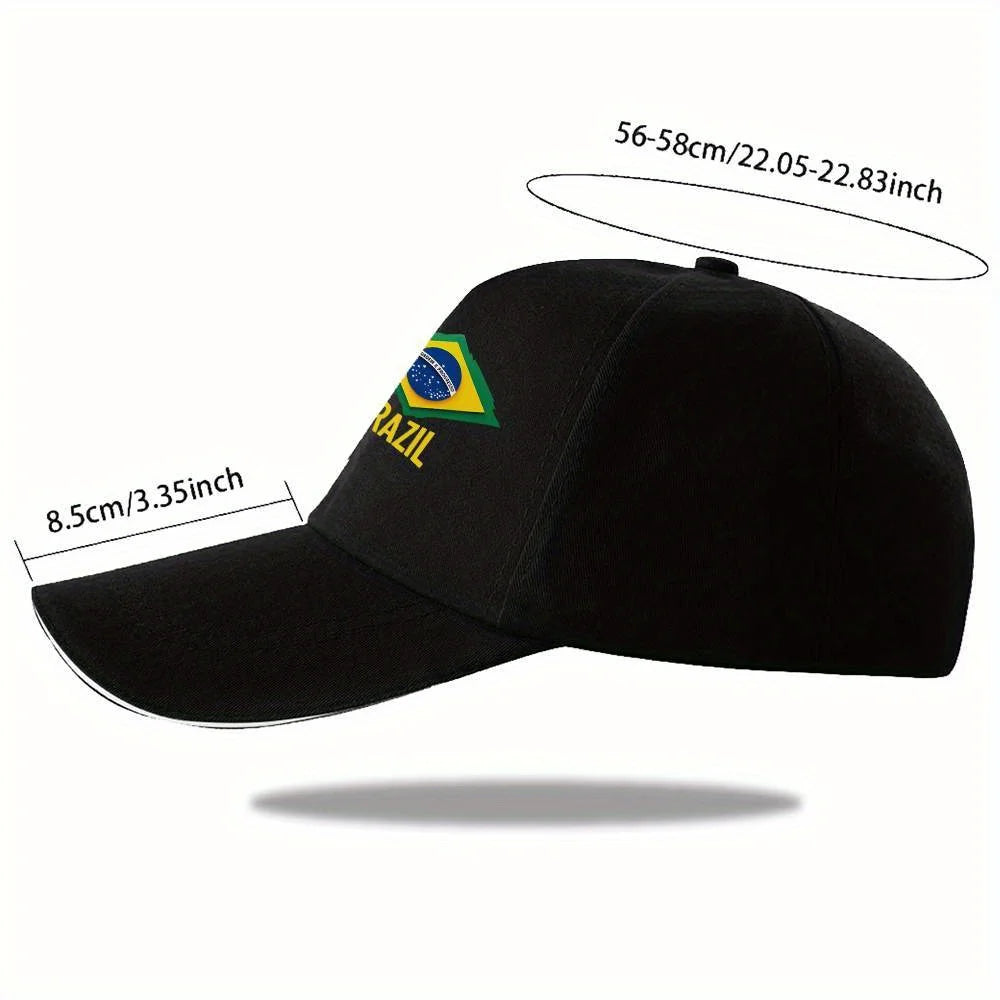 Brazil Flag Design Baseball Cap