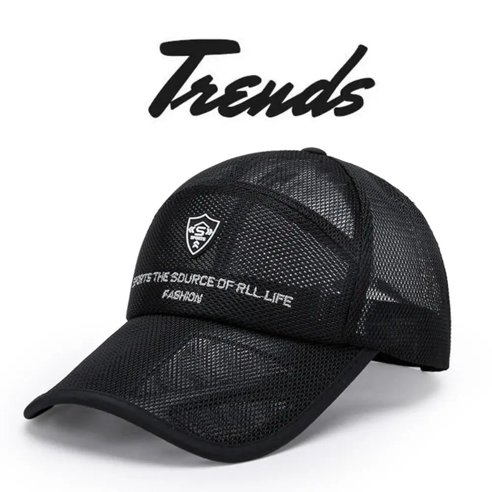 Full Mesh Sun Protection Caps Quick Dry Breathable Summer Baseball Cap