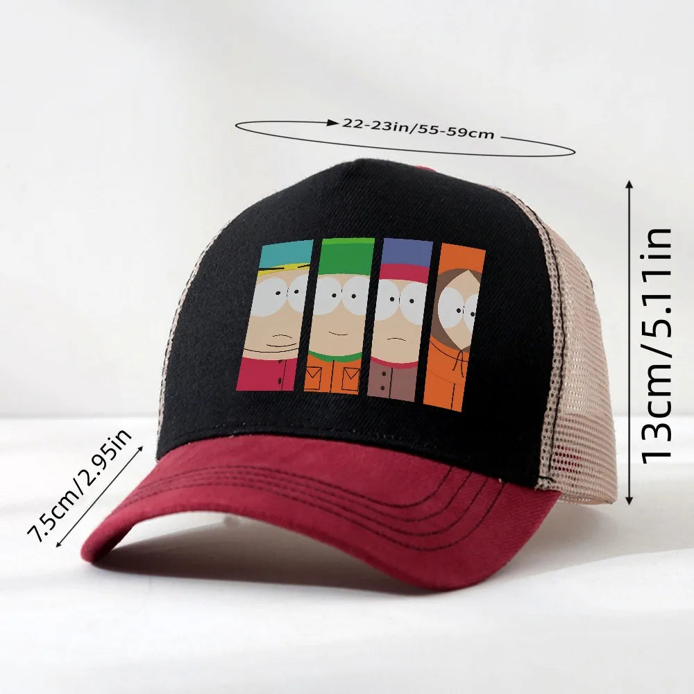 Crazy South Park hat Men Women Funny Cartoon Cute Comic Baseball Cap