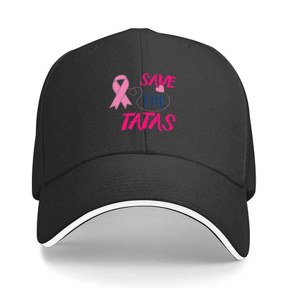Save The Tatas Shirt Baseball Cap Luxury Men Women
