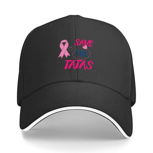 Save The Tatas Shirt Baseball Cap Luxury Men Women