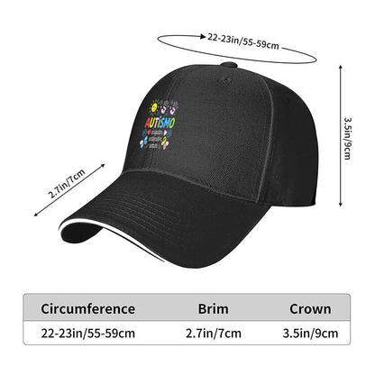 Autismo Colorful Handprints Sun Hearts Sandwich Baseball Cap