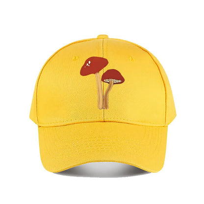 Artificial Red Mushroom Home Decor Baseball Cap