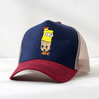 Navy blue red