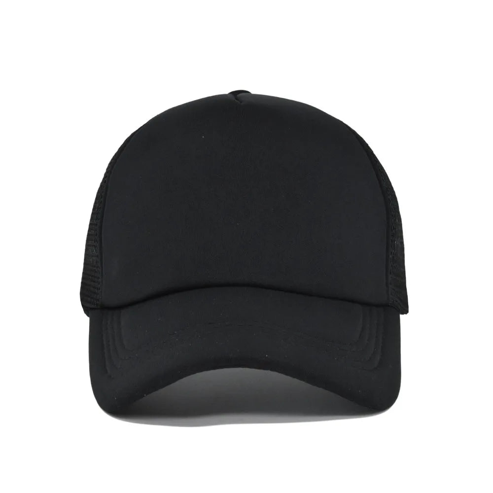 15 Colors Mesh Baseball Cap Adjustable Snapback Hats For Women Men