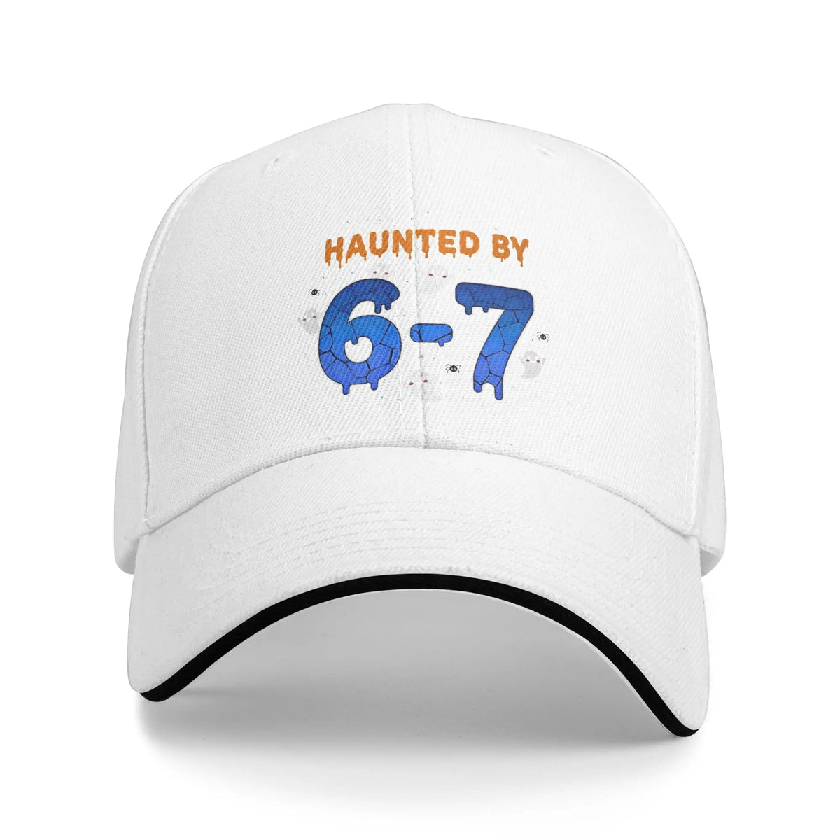 Haunted By 67 Meme Halloween Funny Spooky Haunted Baseball Cap
