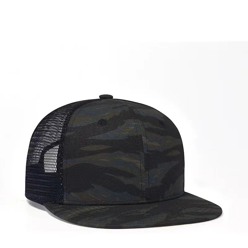 Fashion Camouflage Mesh Cap Cotton Snapback Hats Men Women
