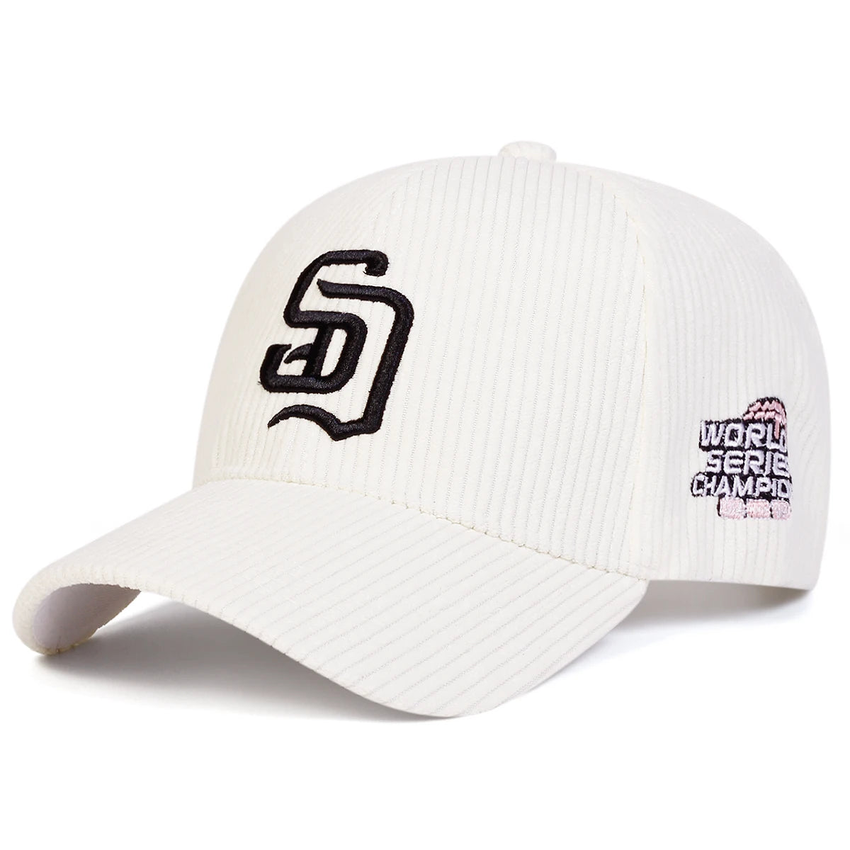 Unisex SD Letter Embroidery Corduroy Baseball Caps Spring And Autumn