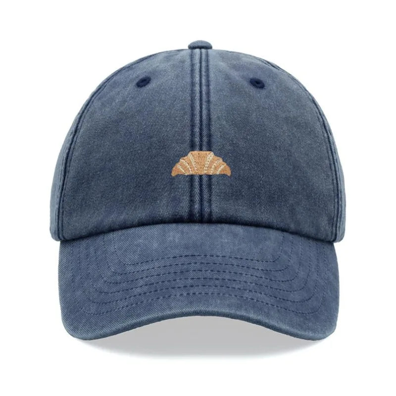 Croissant Printing Retro Baseball Caps