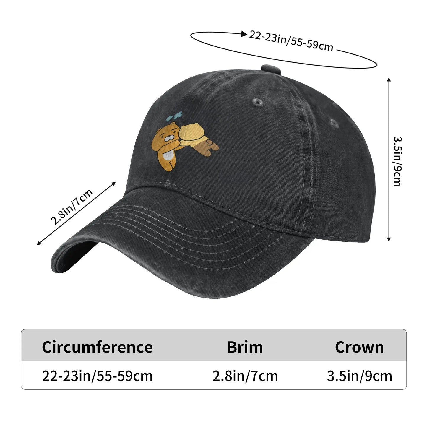 KaKao Friends  Choonsik Is A Homebody Edition Casual Baseball Cap