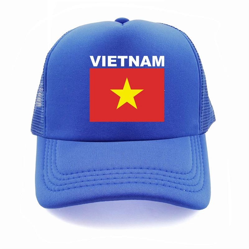 Vietnam Trucker Cap Summer Men Cool Country Flag Hat Baseball Cap