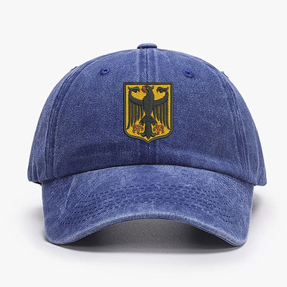 Deutschland Germany Coat Of Arms Shield Embroidery Vintage Men Baseball Caps