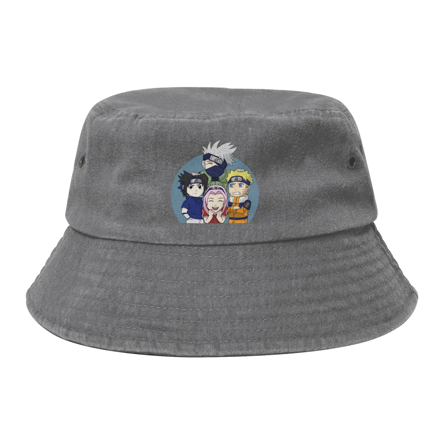 Unisex Bucket Hats Naruto Chibi Team Spring Headwear Packable