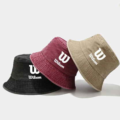 Printed Washed Retro Sunshade Fisherman Hat