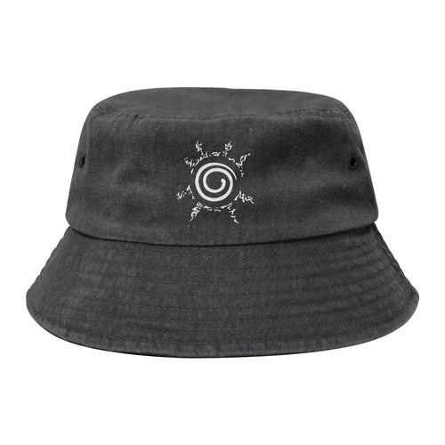Men Women Washed Denim Bucket Hat Naruto