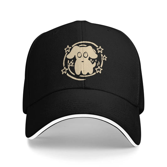 Happy Dog Mutt Puppy Pooch Under Starry Tail Comt Baseball Cap