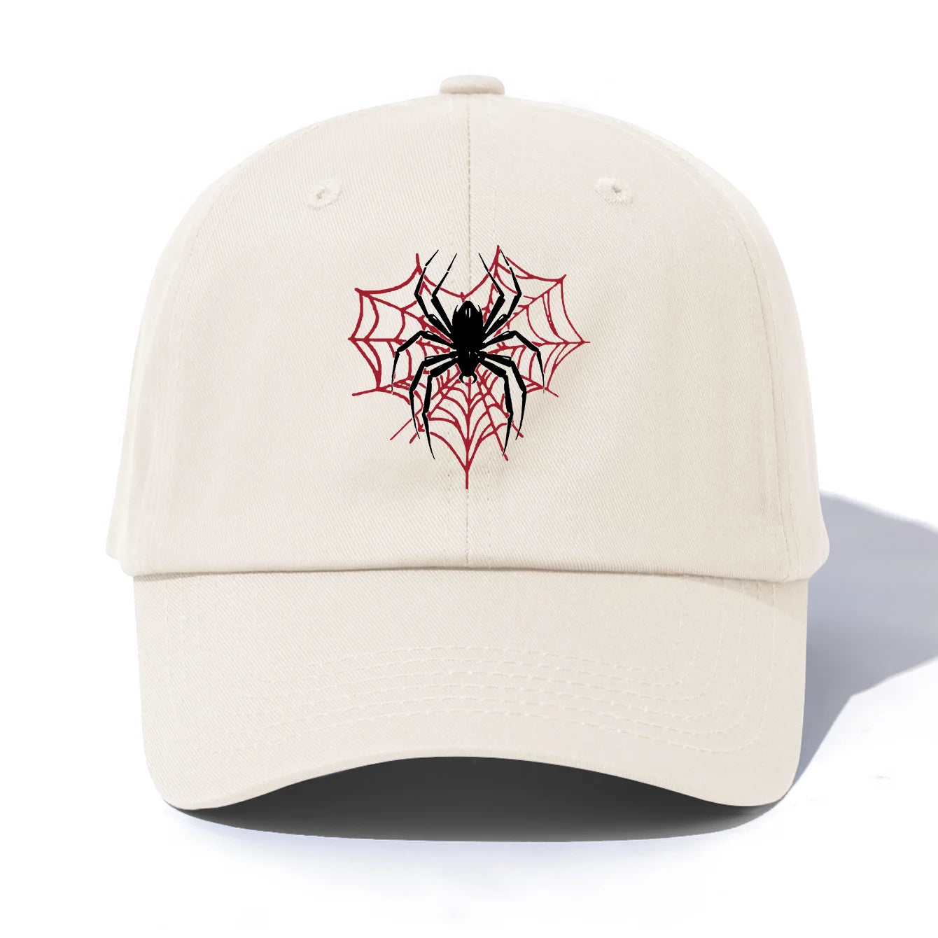 Spider Print Baseball Cap For Adults