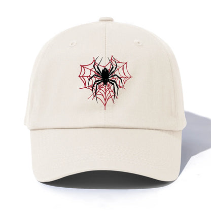 Spider Print Baseball Cap For Adults
