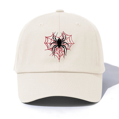 Spider Print Baseball Cap For Adults