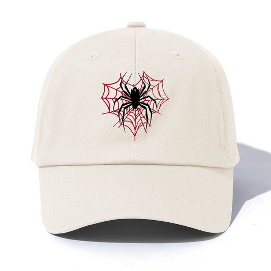 Spider Print Baseball Cap For Adults