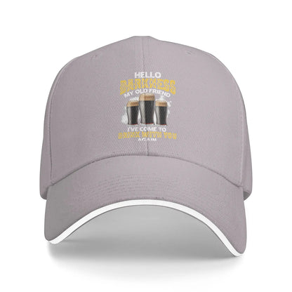 Hello Darkness My Old Friend Sandwich Cap Adult Baseball Cap