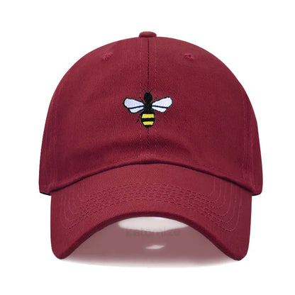 Honeybee Embroidered Baseball Cap For Women Men