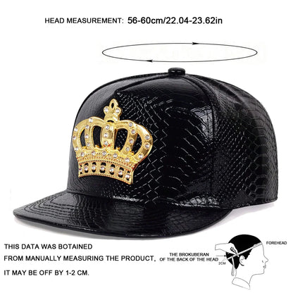 Unisex Diamond Crown Label Hip-hop Hats Spring Autumn