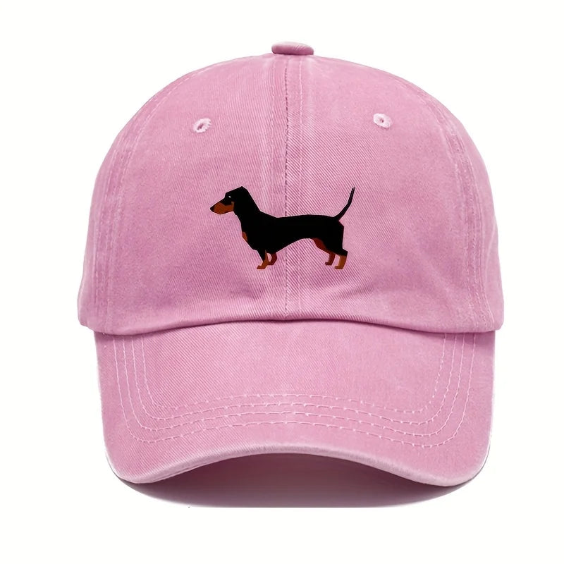 Retro Dachshund Baseball Cap For Both Men And Women