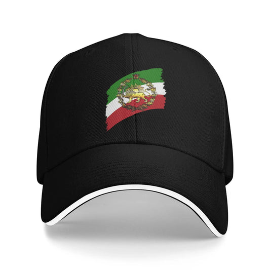 Iran Pahlavs Flag With Lion And Crown Sun Baseball Cap For Men Women