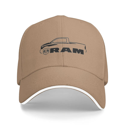 RAM Car Logo Outdoor Gym Hip Hop Hats For Women Men Baseball Caps