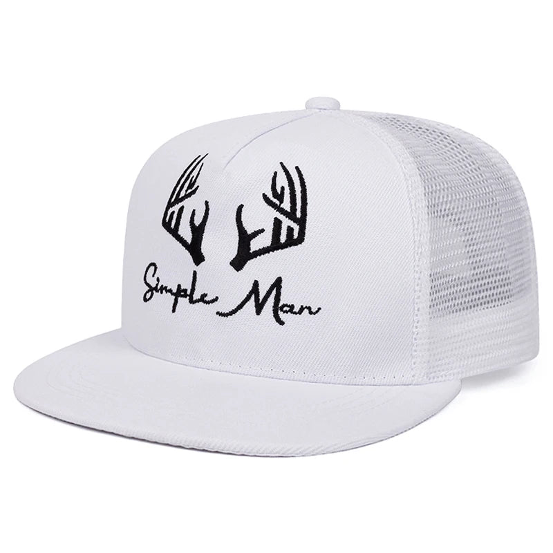 Personalized New Flat Edge Hat letters Creative Embroidered Street HipHop Hat Snapback Caps
