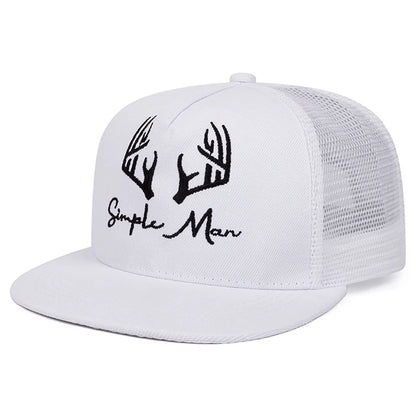 Personalized New Flat Edge Hat letters Creative Embroidered Street HipHop Hat Snapback Caps