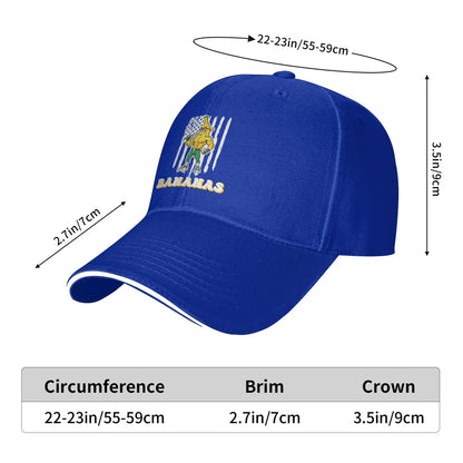 Funny Banana Drip Strong American Flag Casual Baseball Cap