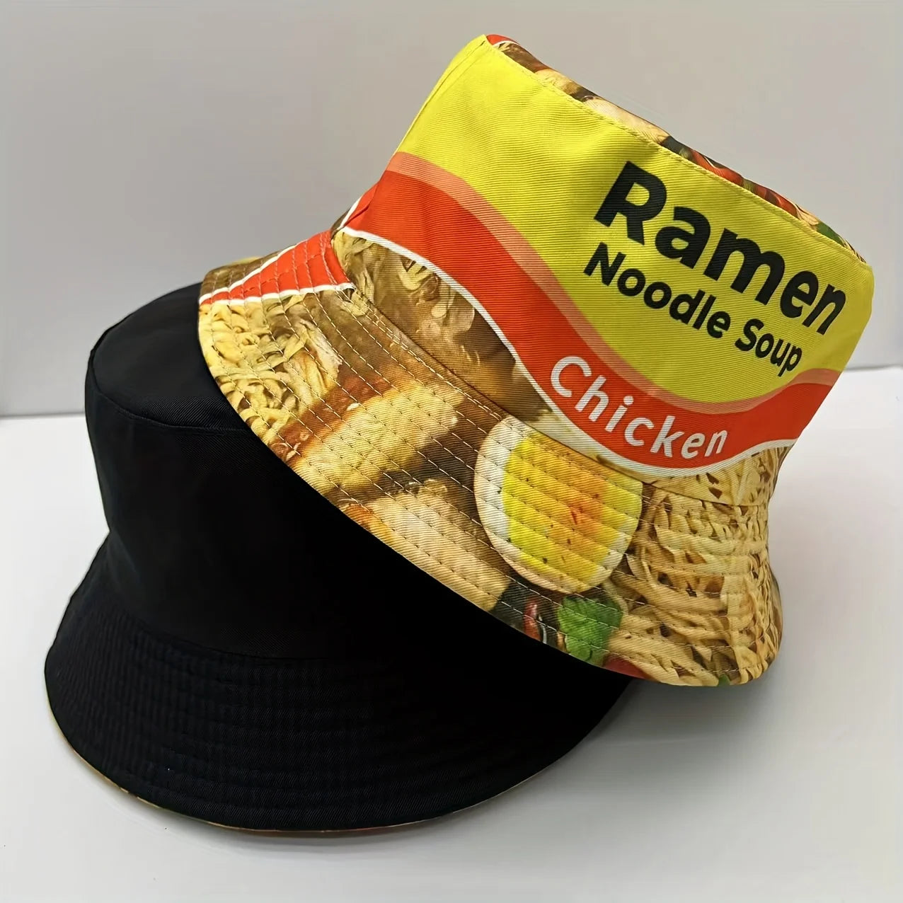 New Lamian Noodles Soup Printed Fisherman's Hat Bucket Hat