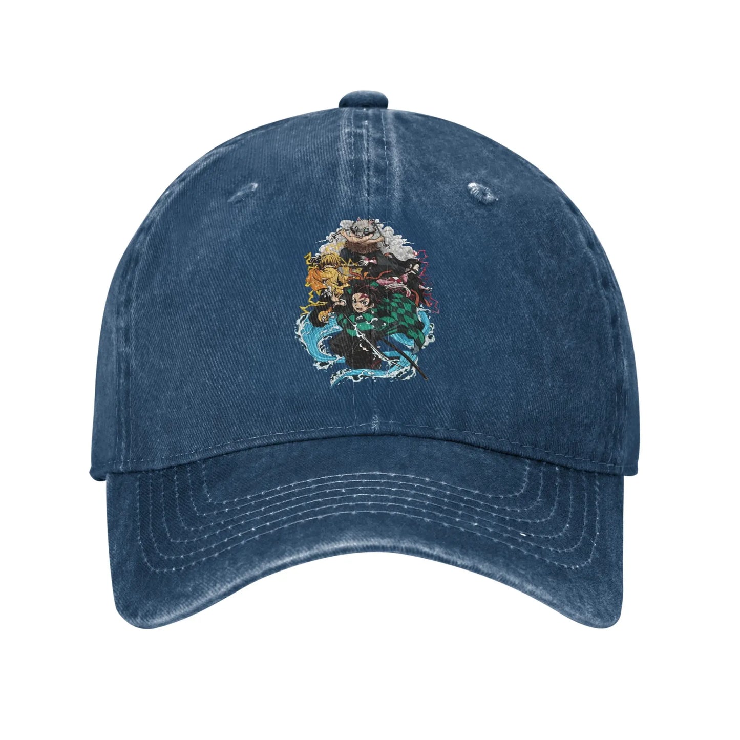 Pure Color Dad Hats Tanjiro Baseball Caps Demon Slayer