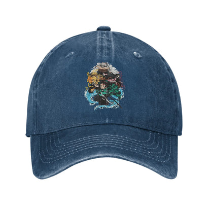 Pure Color Dad Hats Tanjiro Baseball Caps Demon Slayer