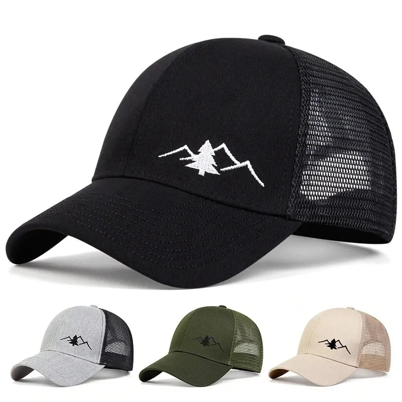 Unisex Casual Baseball Cap Sports Mountain Embroidery Hip Hop Hats