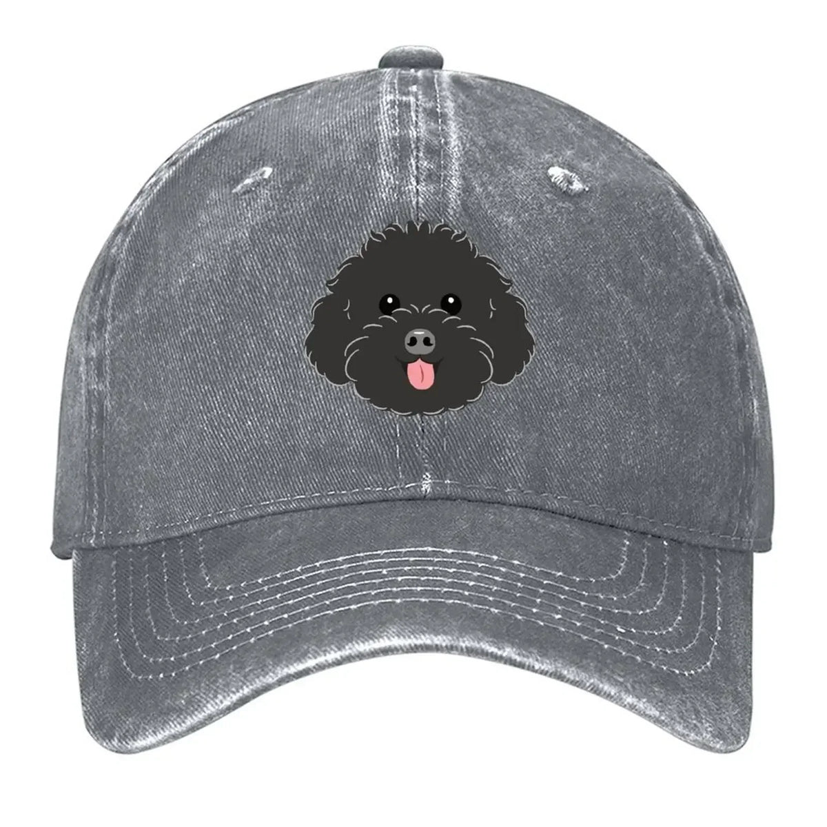 LOVE Black Toy Poodle Baseball Cap