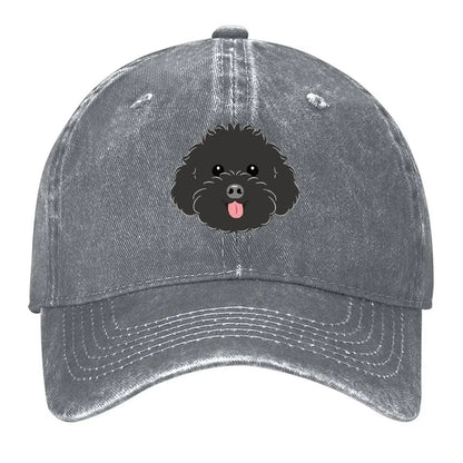 LOVE Black Toy Poodle Baseball Cap