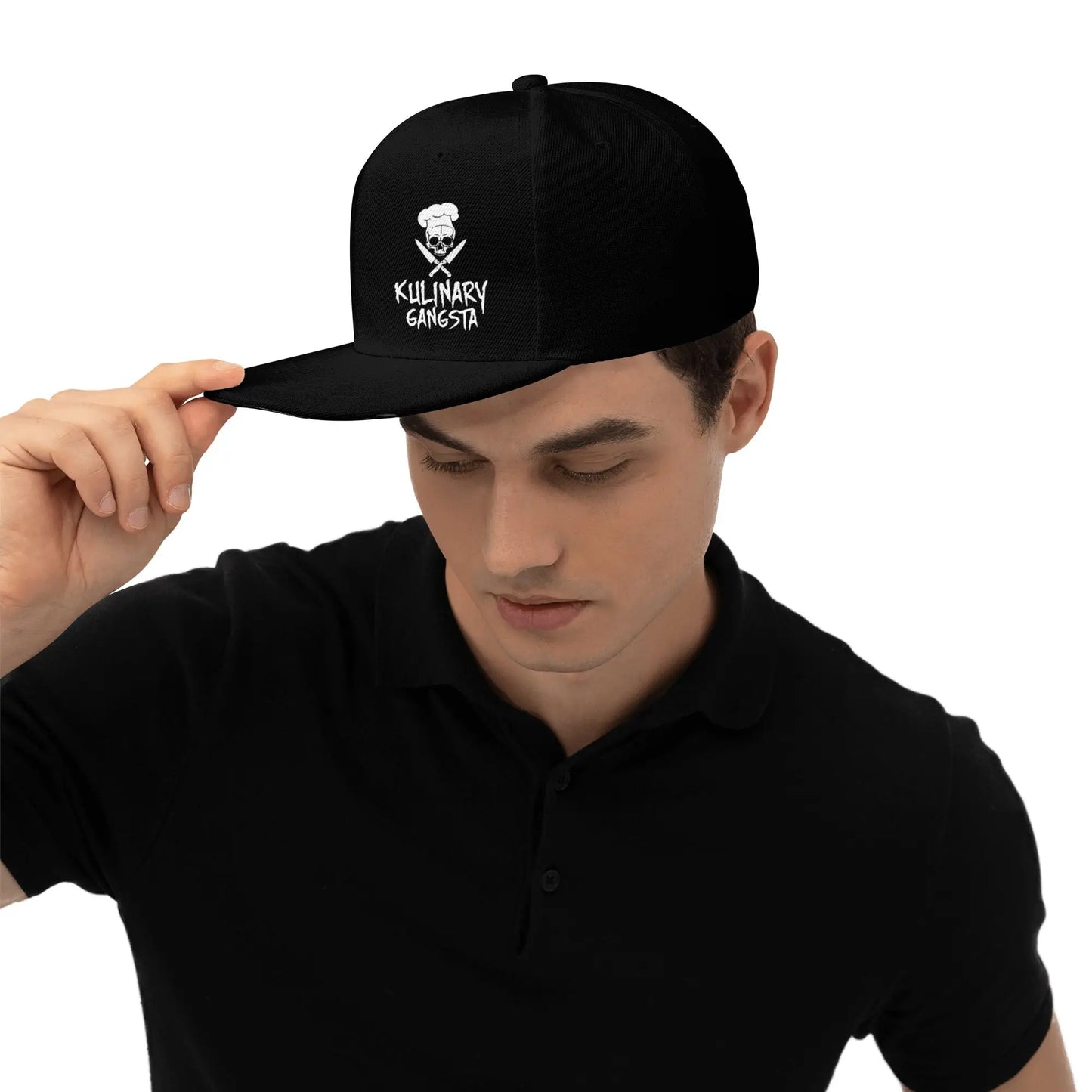 Mandev Skull Chef Cooking Skull Unisex Snapback Caps