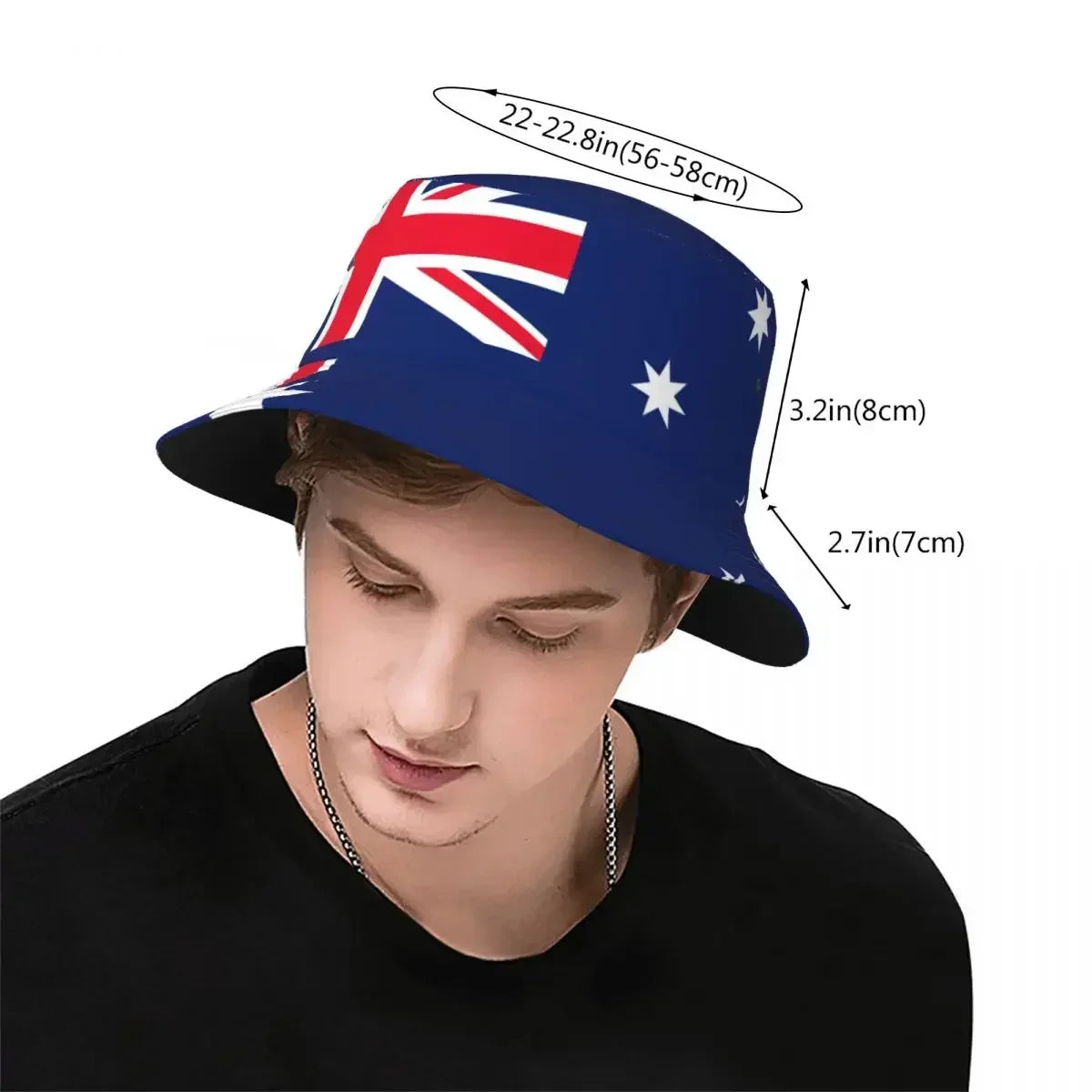 Australia National Flag Fisherman Cap Hip Hop Gorras Summer Unisex Bucket Hat