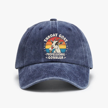 Throat Goat Retro Inappropriate Adult Funny Gag Memes Baseball Cap