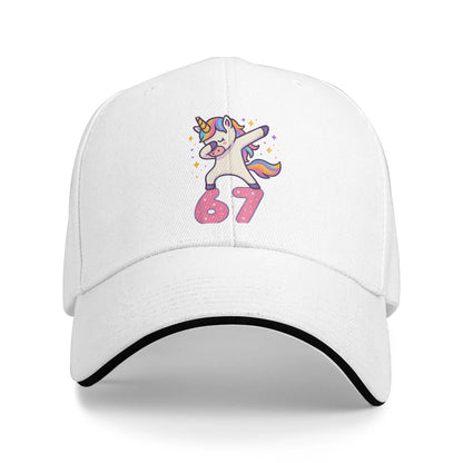 67 Six Seven 6-7 Funny Steal Brainrot Gaming Meme Baseball Caps