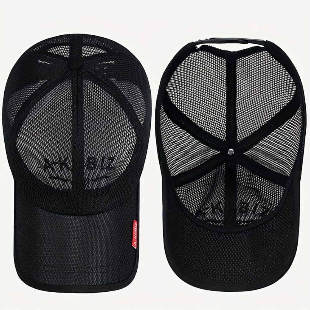 Grid Breathable Men's Fashion Letter Baseball Cap