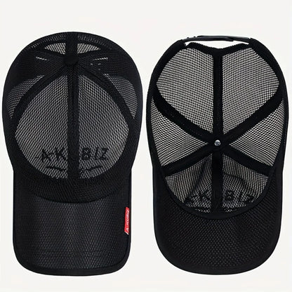 Grid Breathable Men's Fashion Letter Baseball Cap