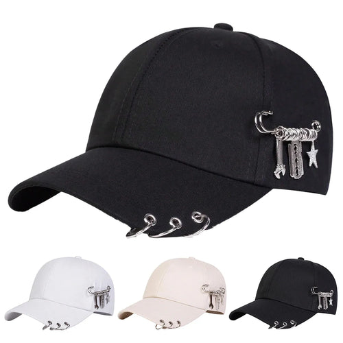 Unisex Personalized Iron Ring Baseball Caps